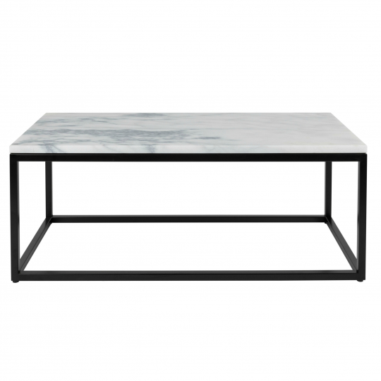 Table basse 'Marble Power' - Noir/Marmore