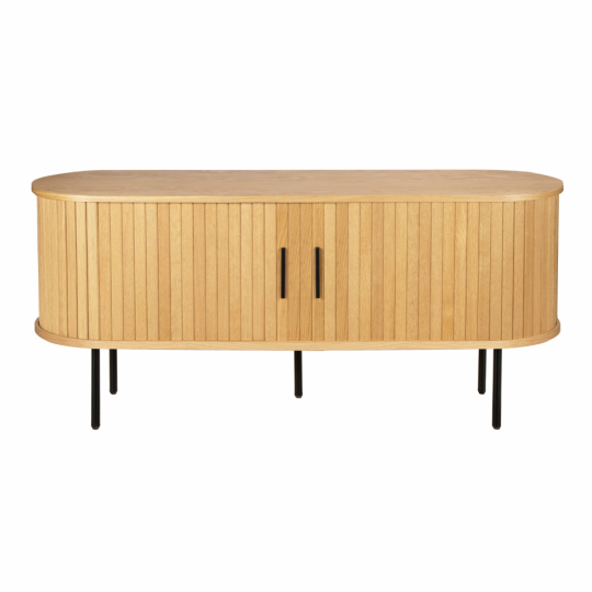 Meuble TV 'Holmvik' - Naturel/Noir