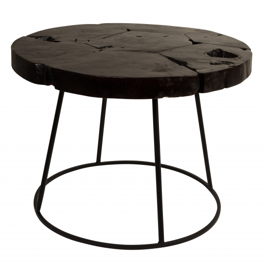 Table d'appoint 'Kraton' - Noir/Marron