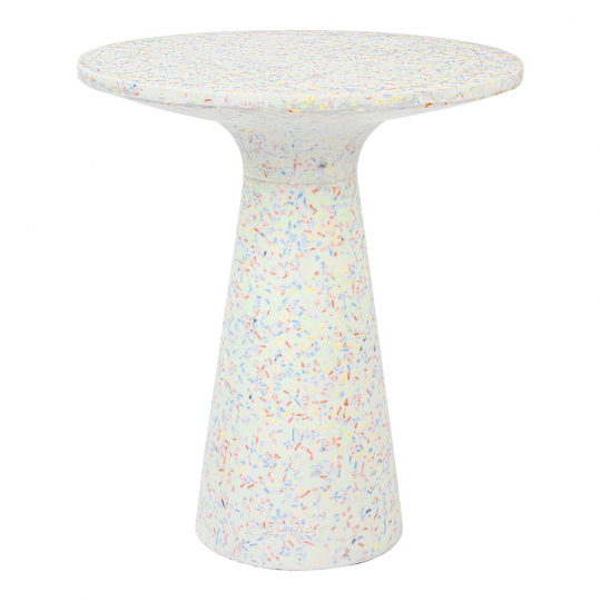 Table d'appoint 'Victoria' - Blanc/Multi