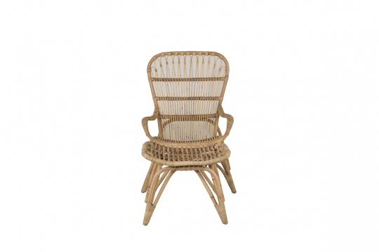 Fauteuil ' Ella ' – Nature/Blanc