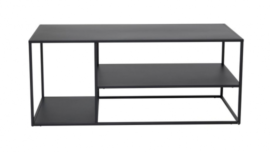Table basse 'Staal' 120x50cm - Noir