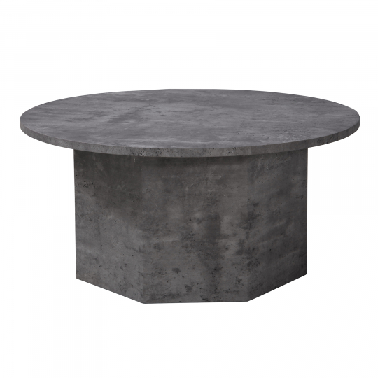 Table basse 'Bilbao' Ronde 80cm - Gris