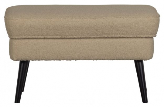 Pouf 'Rocco' - Beige/Teddy