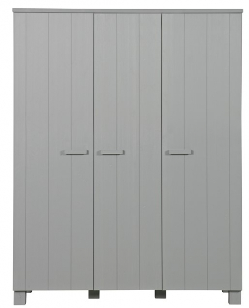 Armoire 'Dennis' 3 portes - Gris béton