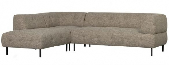 Canapé d'angle gauche 'Lloyd' - Brun