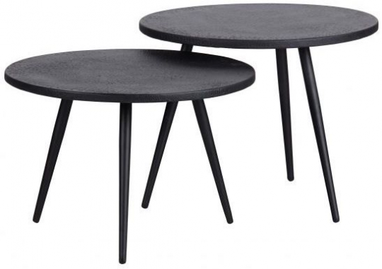 Table d'appoint 'Suze' 2 pièces - Noir