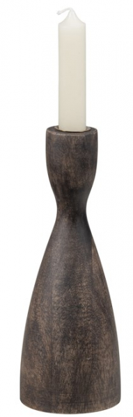 Bougeoir 'Rosa' 22cm - Brun