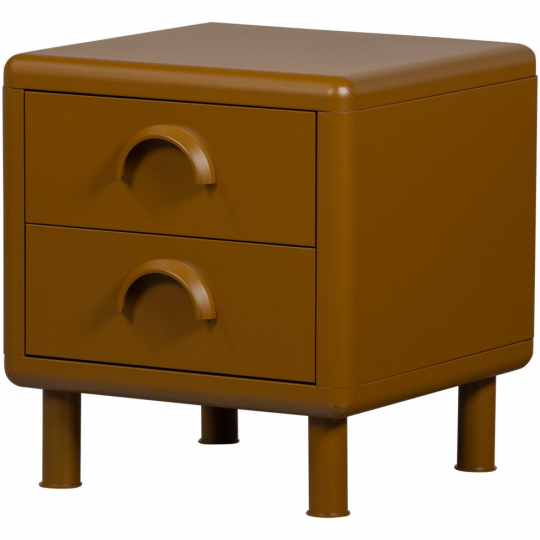 Table de nuit 'Rune' - Jaune