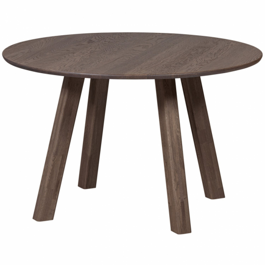 Table à manger 'Tablo' 120 cm ronde - Brun foncé
