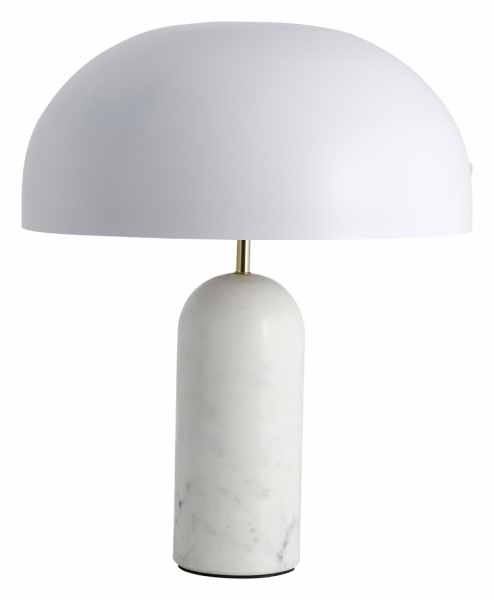 Lampe de table 'Atlas' - Blanc/Marmore