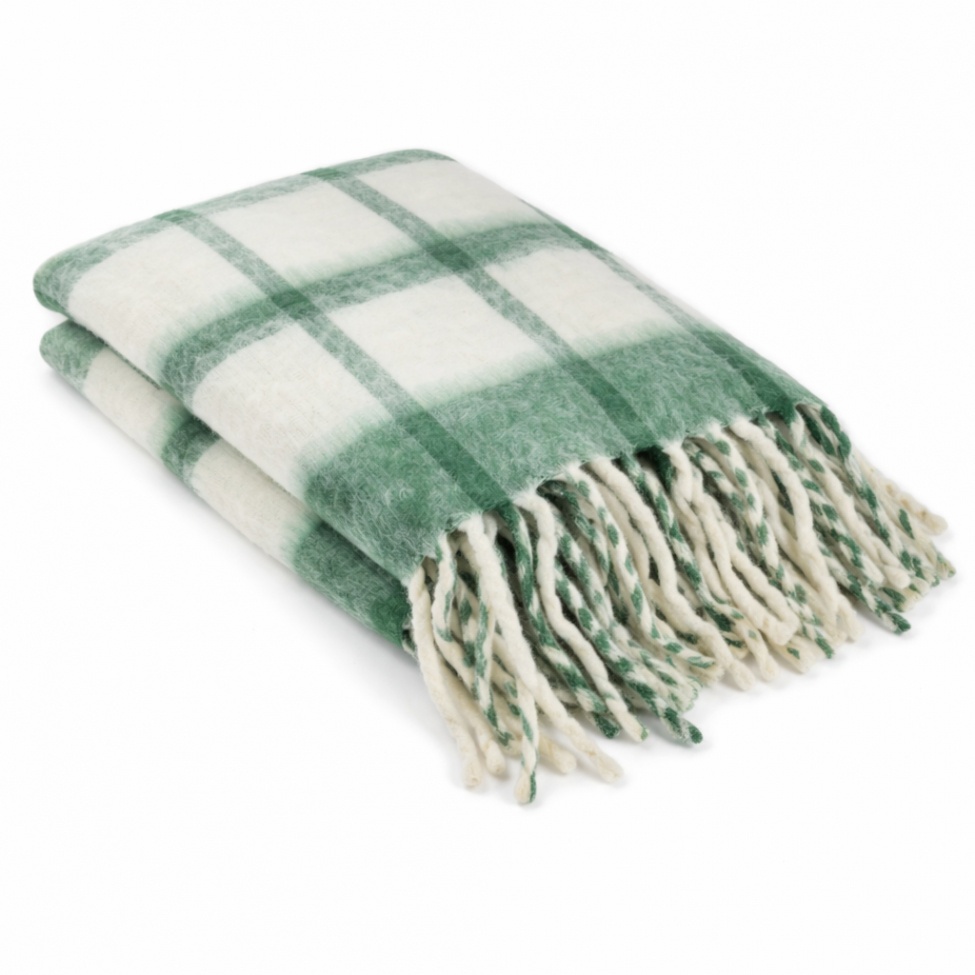 Plaid ' Rachel ' 130 x 170 cm - Vert