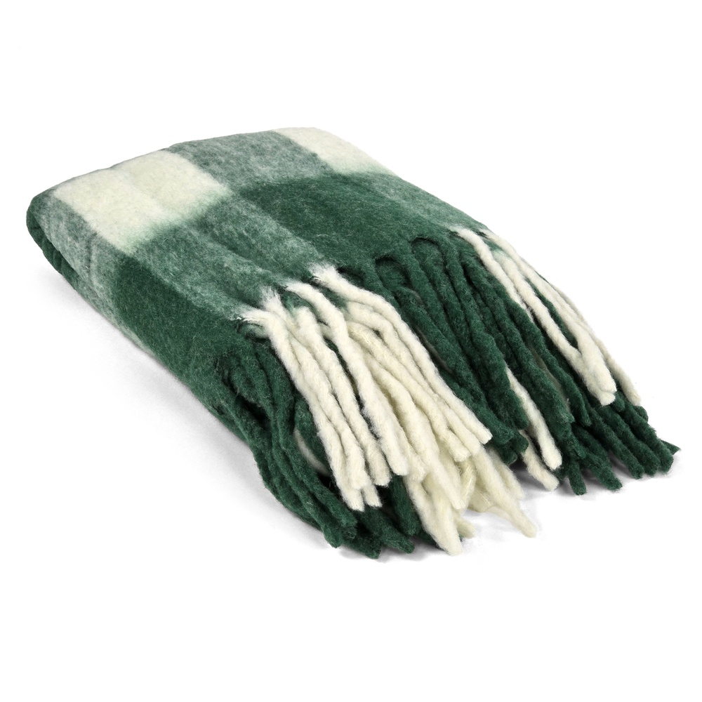 Plaid ' Phoebe ' 130 x 170 cm - Vert