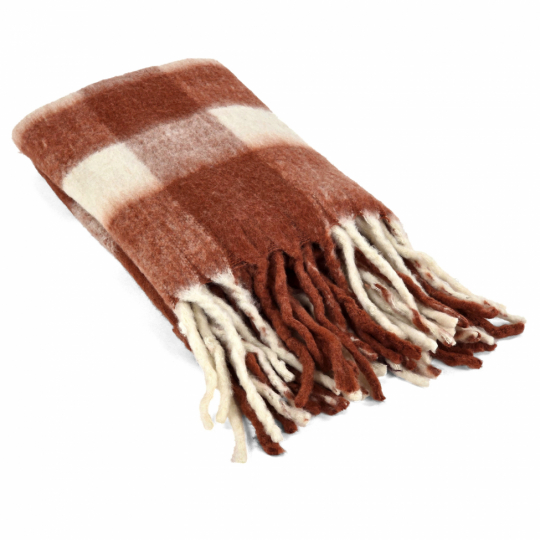 Plaid ' Phoebe ' 130 x 170 cm - Rose