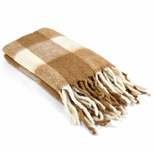 Plaid ' Phoebe ' 130 x 170 cm - Jaune