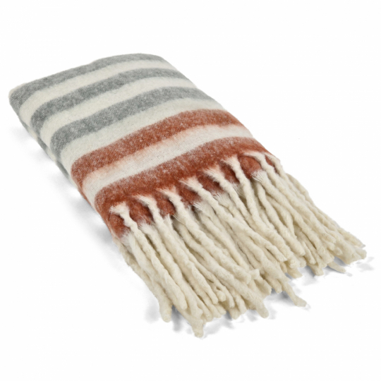 Plaid ' Monica ' 130 x 170 cm - Rose