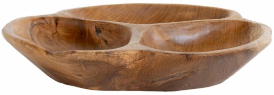 Bol en bois 'Nola Teak' - Nature