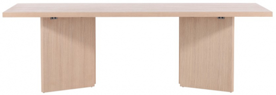 Table à manger 'Bakkafrost' 240x100cm - Chêne blanchi