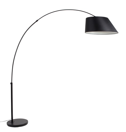 Lampe sur pied 'Arc' - Noir