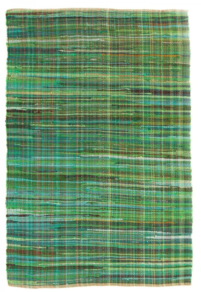 Tapis en chiffons « Home » - Vert