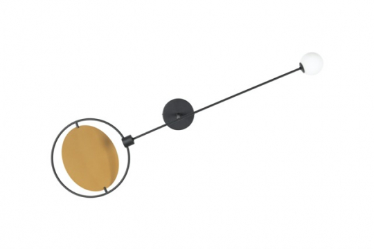 Applique 'Sirius' 28x35 - Noir