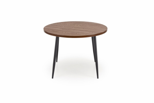 Table à manger 'Barry' Ronde 105cm - Naturel/noir