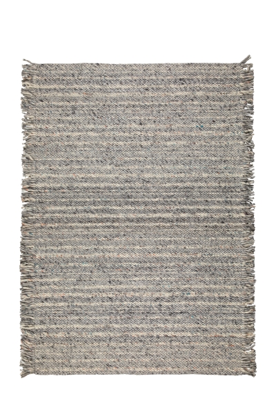 Tapis en laine 'Frills' 170x240cm - Gris/Bleu