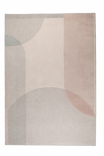 Tapis en laine 'Dream' 160x230cm - Naturel/Rose