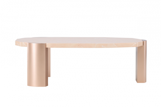 Table basse 'Kres' 125x71cm - Rose