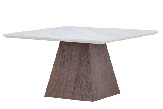 Table basse 'Ljusnäs' 80x80cm - Gris clair
