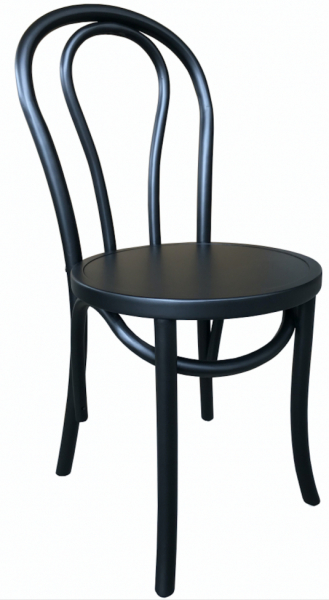 Chaise 'Bistro' - Bois/Noir