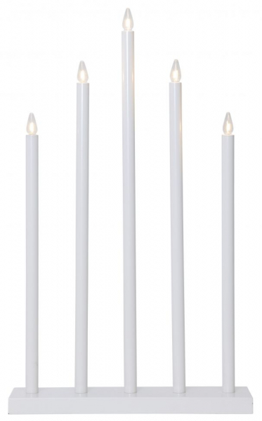Bougeoir de l'Avent 'Holy' 5 Lampes - Blanc