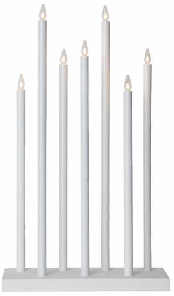 Bougie de l'Avent 'Holy' 7 Lampes - Blanc