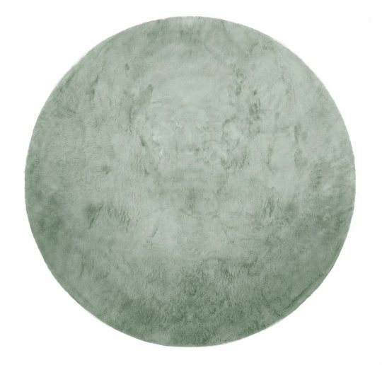 Tapis rond 'Aranga Super Soft Fur' 80cm - Vert