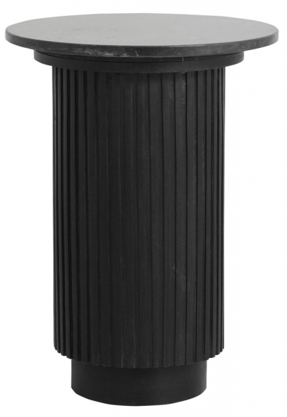 Table d'appoint 'Erie' Ronde 40cm - Marbre Noir