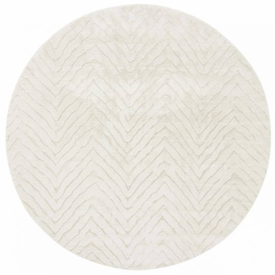 Tapis rond 'Wren' 200cm - Blanc