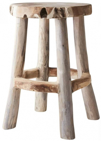 Tabouret rond 'Arvid' 38cm - Nature