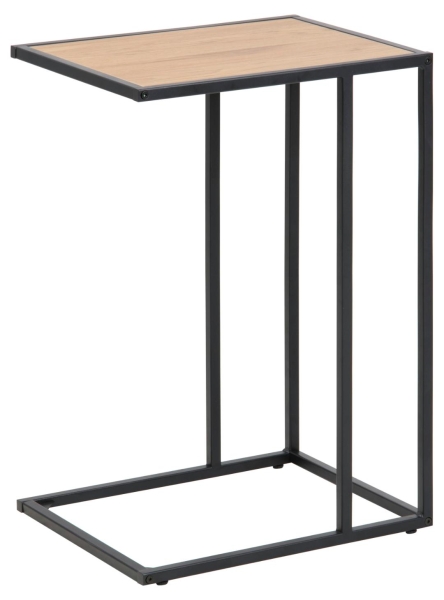 Table d'appoint 'Hydra' 43cm - Naturel/Noir