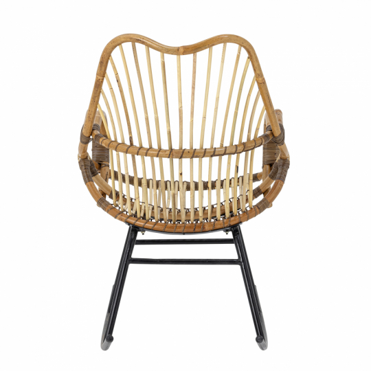 Rocking chair 'Reine' - Nature/Rotin