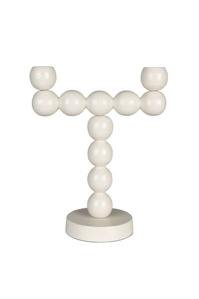 Support de bougie 'Bubbles' - Beige 2