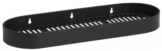 Étagère avec rail 'SOTRA' - Noir