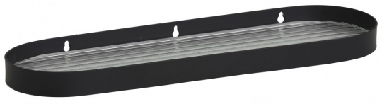 Étagère en verre 'SOTRA' S - Noir