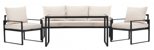 Ensemble lounge 'Vico' - Noir