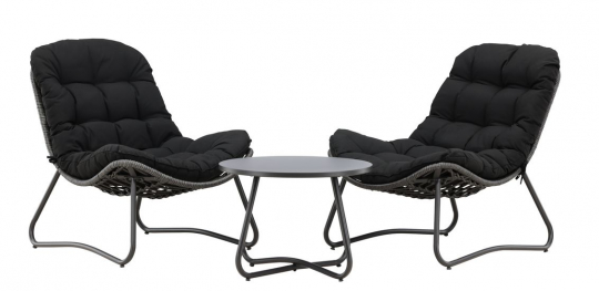 Ensemble de salon 'Siro' - Noir