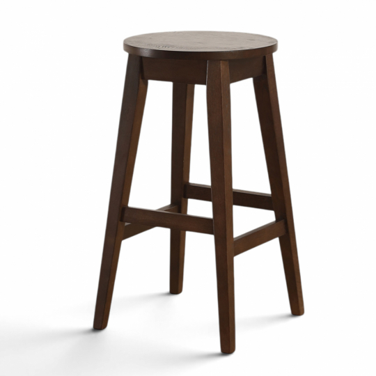 Tabouret de bar 'Ella '- Noyer