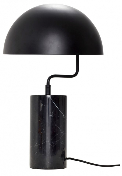 Lampe de table 'Marble' - Noir/Marmore
