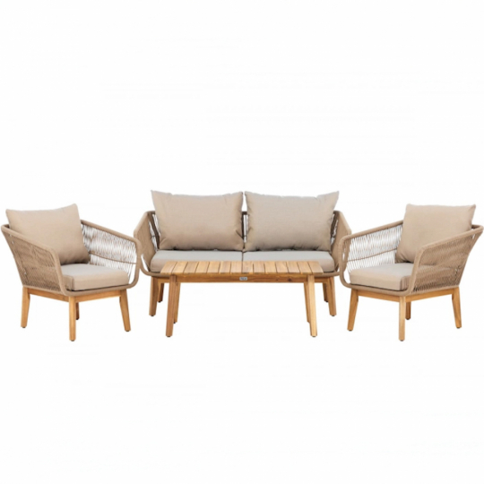 Ensemble de canapés ' Chania ' - beige/naturel