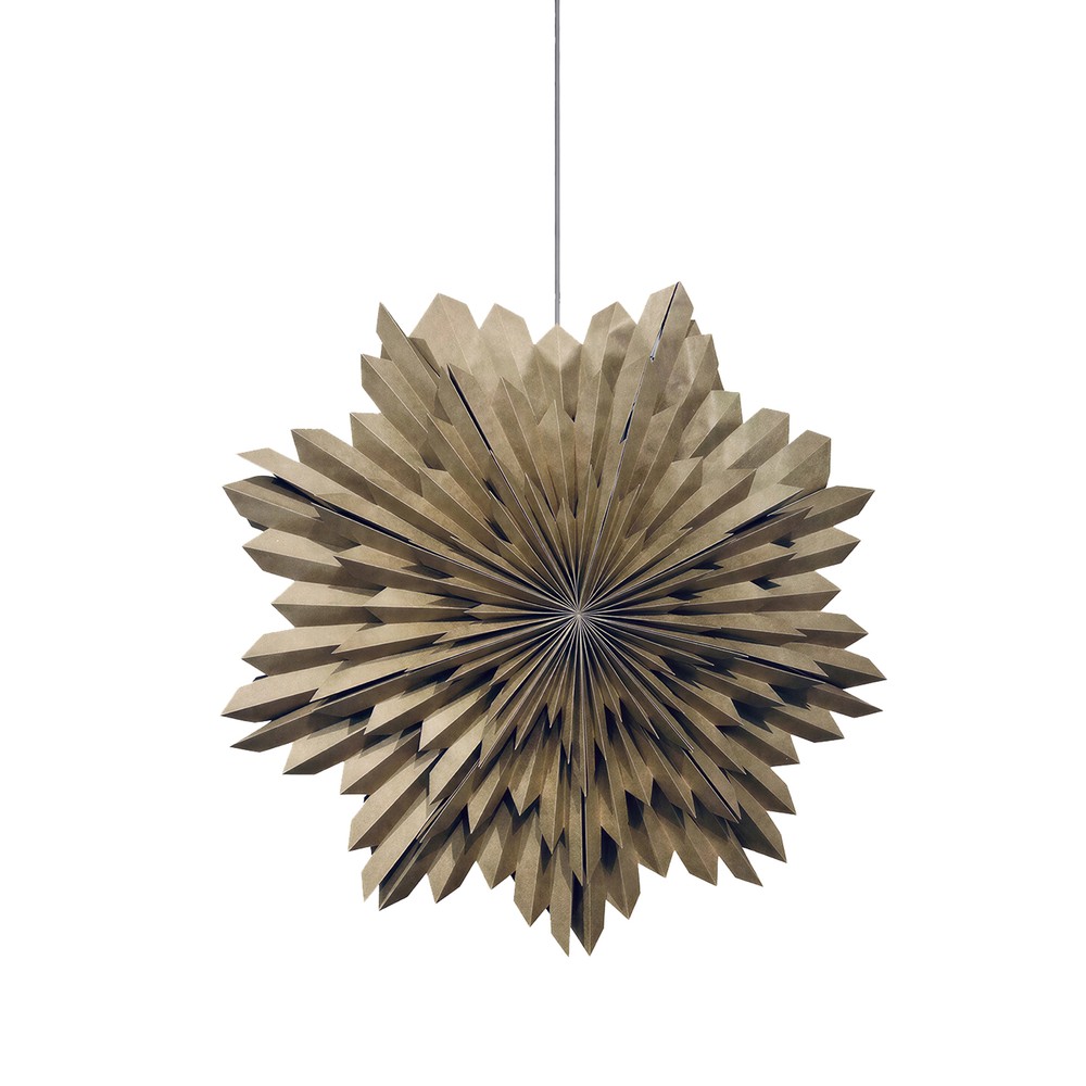 &Eacute;toile de l'Avent 'Oslo' 80cm - Marron