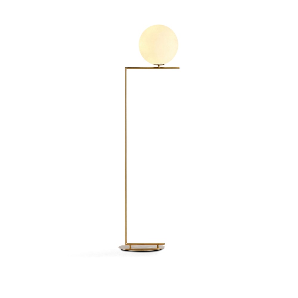 Lampadaire 'Creme Satin' - Laiton