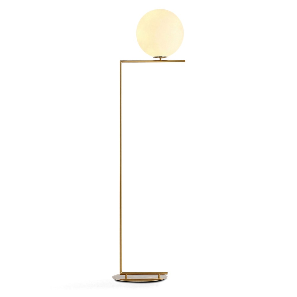 Lampadaire 'Creme Satin' - Laiton